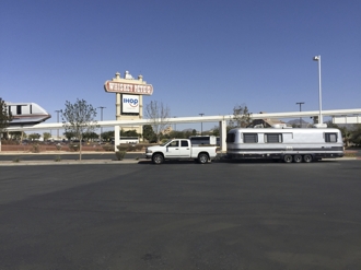 First day as AVION owner. Towing 1989 34XB home from Vegas. I'm it's 3rd owner)