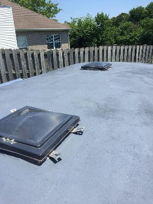 Primer on, looking toward the rear of the trailer